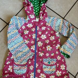 Wildflowers Pink Floral Raincoat